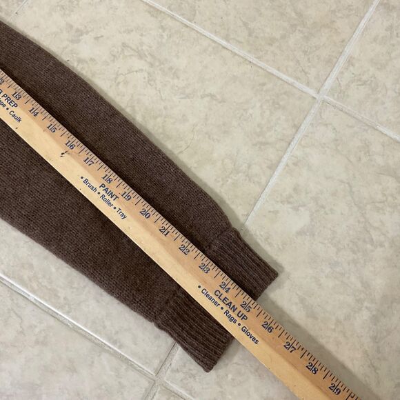 VTG. Gap lambswool cardigan knit grandpa Sweater Men XL Brown pockets Bloke core - Picture 15 of 16